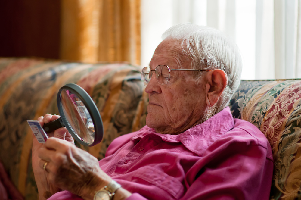 What causes vision loss as we get older?